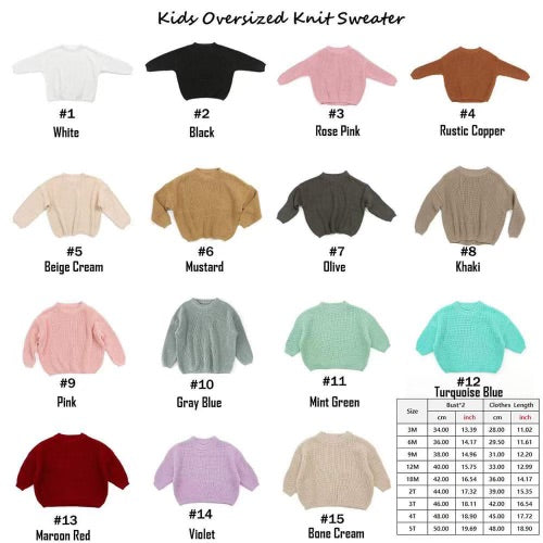 Oversized Sweaters (Preorder)